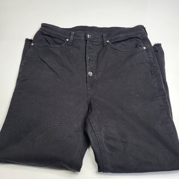 RAG & BONE Straight Jeans Men's 31x27 Black Denim  (Fit 31x27)‎ **Flaw** - Picture 2 of 8